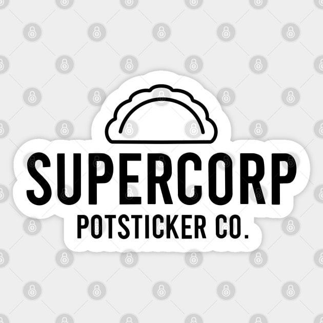 Supercorp Potsticker Co. Sticker by slomotionworks